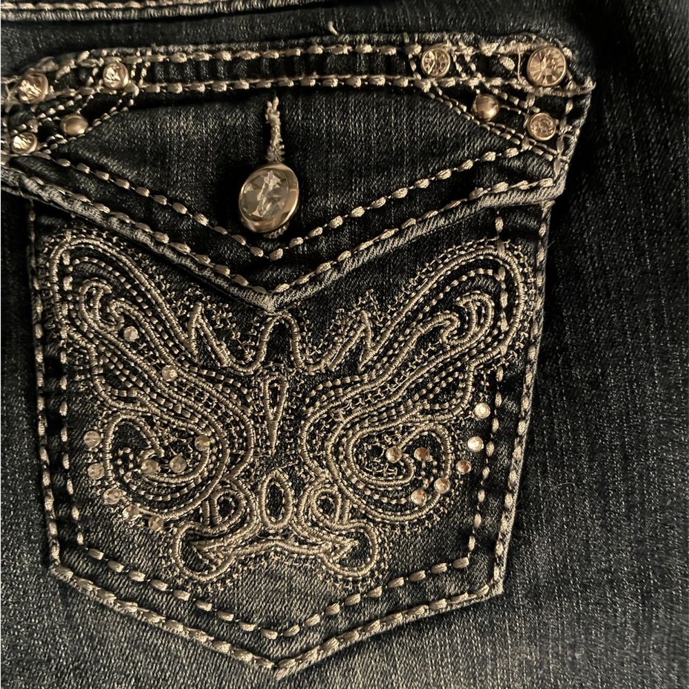 Earl Jeans Dark Flare Denim - Picture 4 of 4